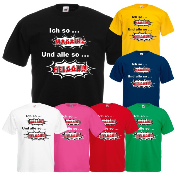 Herren Karneval & Fasching T-Shirt Mainz Helaau