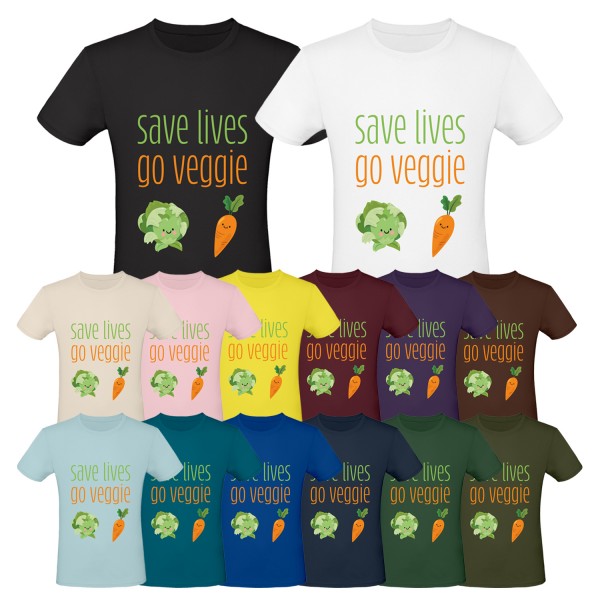 Unisex T-Shirt - Save Lives Go Veggie