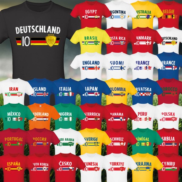 Fußball WM Unisex T-Shirt NR. 10